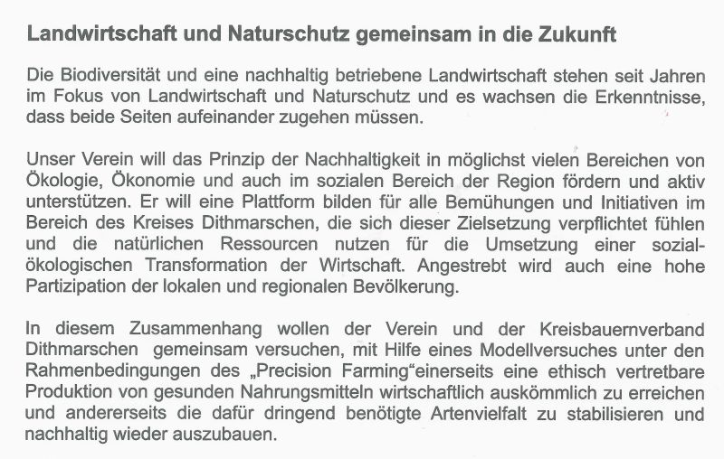 Landwirtschaft und Naturschutz Landwirtschaft und Naturschutz